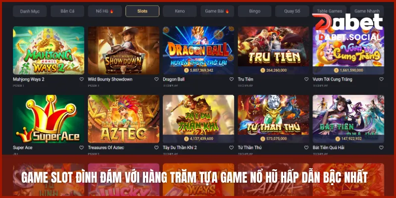 Game slot đình đám với hàng trăm tựa game nổ hũ hấp dẫn bậc nhất
