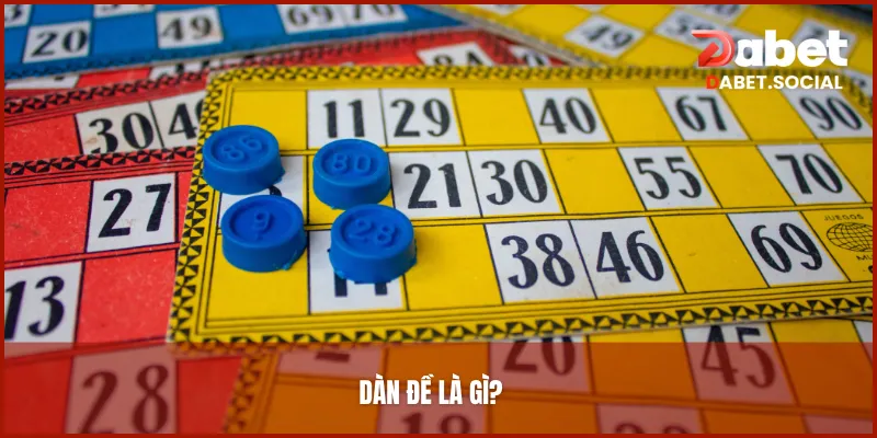 Dàn đề là một loạt con số mà người chơi dựa vào để đặt cược